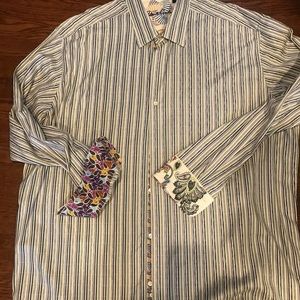 3XL Robert Graham print casual shirt
